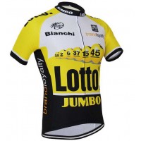 2015 Lotto NL JUMBO Wielershirt Met Korte Mouwen 2015 Lotto NL JUMBO Wielershirt Met Korte Mouwen