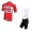 2016 LOTTO SOUDAL Fietskleding Set Fietsshirt Met Korte Mouwen+Korte Koersbroek Rood-1