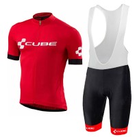 2018 Cube Rood Fietskleding Set Fietsshirt Korte Mouwen+Koersbroek Kort Bib 2018 Cube Rood Fietskleding Set Fietsshirt Korte Mouwen+Koersbroek Kort Bib