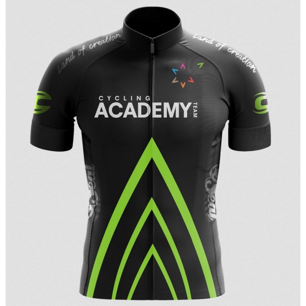 ISRAEL CYCLING ACADEMY Zwart Wielershirt Korte Mouw