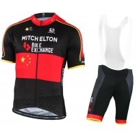 MITCHELTON-SCOTT Chinese Champion 2018-2019 Fietskleding Set Wielershirt Korte Mouw+Korte Fietsbroeken Bib