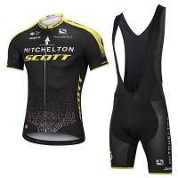 Mitchelton Scott 2018 Fietskleding Fietsshirt Korte Mouwen+Koersbroek Kort Bib Zwart Mitchelton Scott 2018 Fietskleding Fietsshirt Korte Mouwen+Koersbroek Kort Bib Zwart