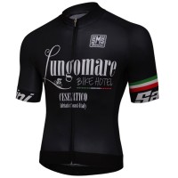 Santini Lungomare Aero-Zwart 2018 Wielershirt Korte Mouw Santini Lungomare Aero-Zwart 2018 Wielershirt Korte Mouw
