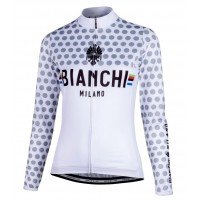 BIANCHI MILANO TERMENO Dames Wit Wielershirt Lange Mouw