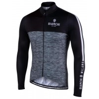 BIANCHI MILANO Chienes Zwart Wielershirt Lange Mouw