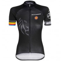 Bioracer Van Vlaanderen Dames Zwart 2018 Wielershirt Korte Mouw Bioracer Van Vlaanderen Dames Zwart 2018 Wielershirt Korte Mouw
