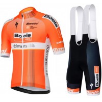 Boels Dolmans 2018 Team Fietskleding Set Wielershirt Korte Mouw+Korte Fietsbroeken Bib Boels Dolmans 2018 Team Fietskleding Set Wielershirt Korte Mouw+Korte Fietsbroeken Bib