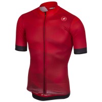 Castelli Flusso Rood Wielershirt Korte Mouw