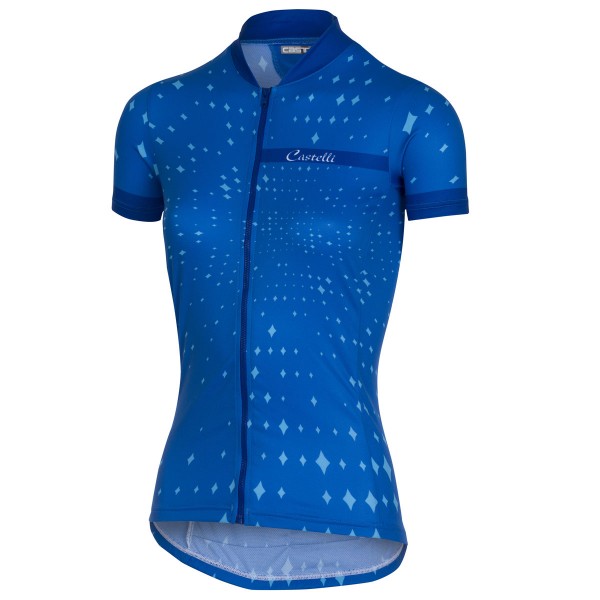 Castelli Stella-Bleu Dames Wielershirt Korte Mouw