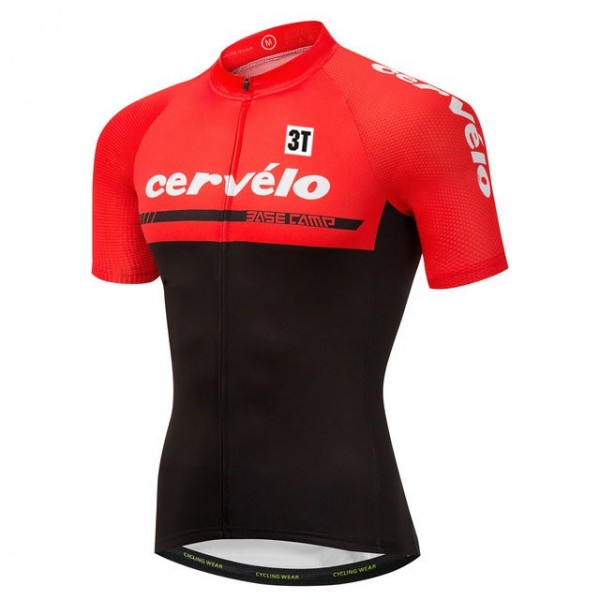 2018 Cervelo 3T Rood Wielershirt Korte Mouw