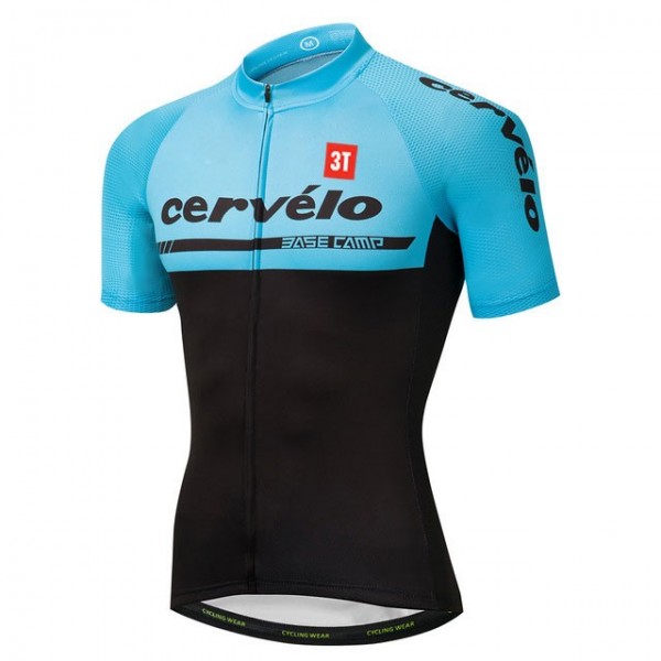 2018 Cervelo 3T Blauw Wielershirt Korte Mouw