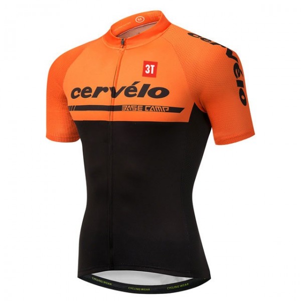 2018 Cervelo 3T Orange Wielershirt Korte Mouw