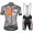 Cipollini Prestige Camo Grijs Oranje Fietskleding Set Wielershirt Korte Mouw+Korte Fietsbroeken Bib