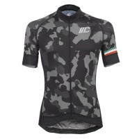Cipollini Camouflage-Black Green Wielershirt Korte Mouw
