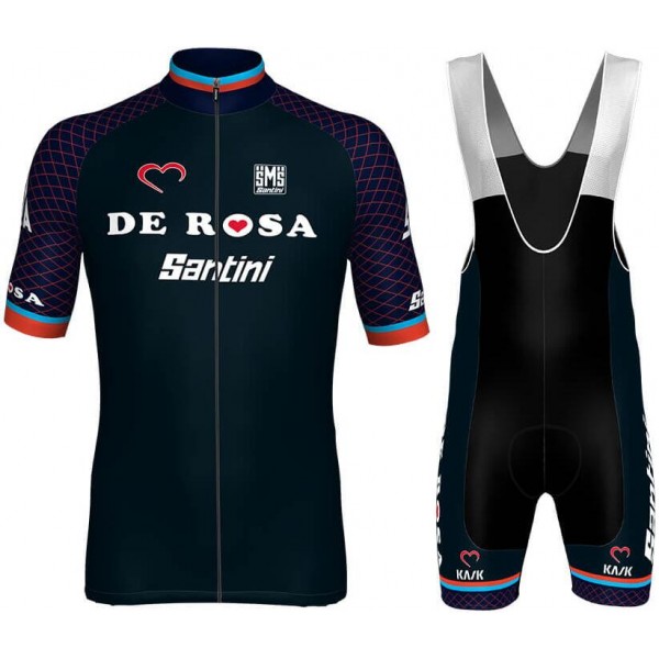 TEAM DE ROSA SANTINI 2018 Fietskleding Set Wielershirt Korte Mouw+Korte Fietsbroeken Bib