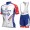 GROUPAMA-FDJ 2018 Fietskleding Set Wielershirt Korte Mouw+Korte Fietsbroeken Bib