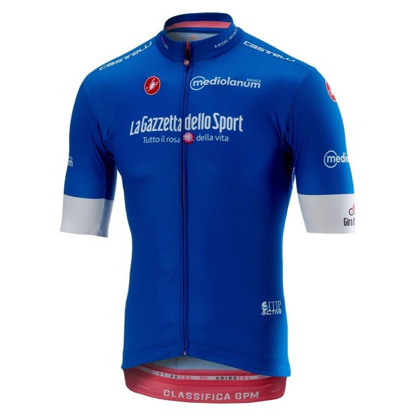 Giro D'Italia 2018 Azur Wielershirt Korte Mouw