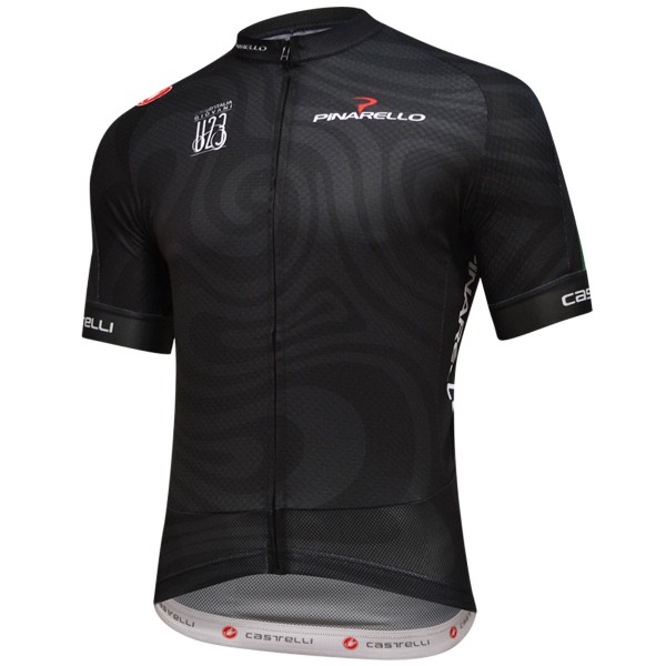 Giro D'Italia U23 2018 Zwart Wielershirt Korte Mouw