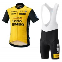 LottoNL-Jumbo 2018 Fietskleding Set Wielershirt Korte Mouw+Korte Fietsbroeken Bib LottoNL-Jumbo 2018 Fietskleding Set Wielershirt Korte Mouw+Korte Fietsbroeken Bib