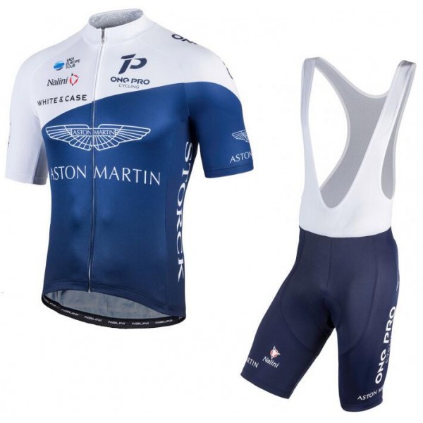 ONE PRO CYCLING 2018 Aston Martin Fietskleding Set Wielershirt Korte Mouw+Korte Fietsbroeken Bib