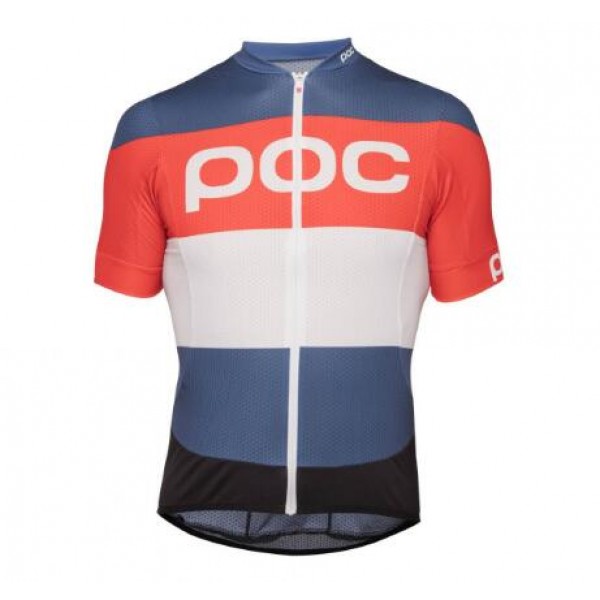 POC Essential Prismane Multi Red Wielershirt Korte Mouw