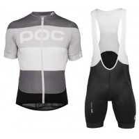 POC Essential Steel Multi Grey Fietskleding Set Wielershirt Korte Mouwen+Korte Fietsbroeken Bib POC Essential Steel Multi Grey Fietskleding Set Wielershirt Korte Mouwen+Korte Fietsbroeken Bib