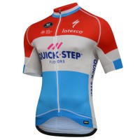 Quick Step Floors 2018 Luxembourg Champion Wielershirt Korte Mouw Quick Step Floors 2018 Luxembourg Champion Wielershirt Korte Mouw