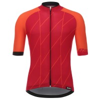 Santini Ace Rood Wielershirt Korte Mouw