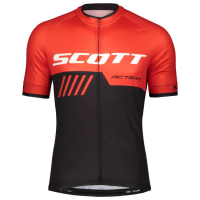 Scott RC TEAM 10 Wielershirt Korte Mouw Fiery Red/Black Scott RC TEAM 10 Wielershirt Korte Mouw Fiery Red/Black