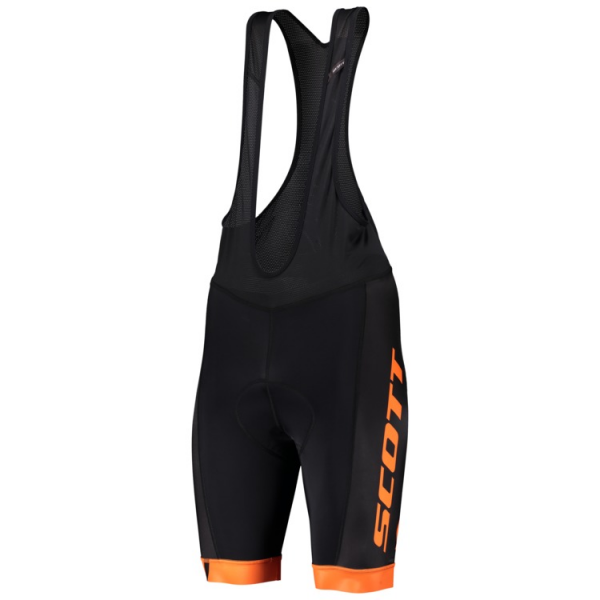 SCOTT RC TEAM Korte Fietsbroeken Bib Black/Exotic Orange