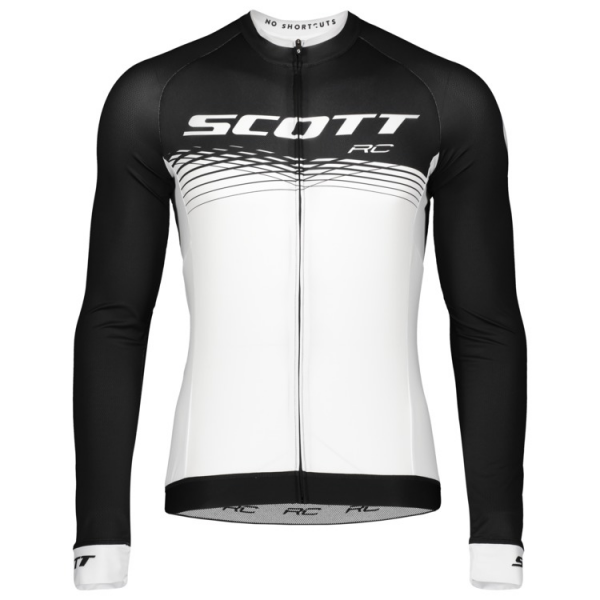 SCOTT RC PRO Wielershirt Lange Mouw Black/White