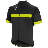 Specialized RBX Sport-Zwart Geel Wielershirt Korte Mouw Specialized RBX Sport-Zwart Geel Wielershirt Korte Mouw