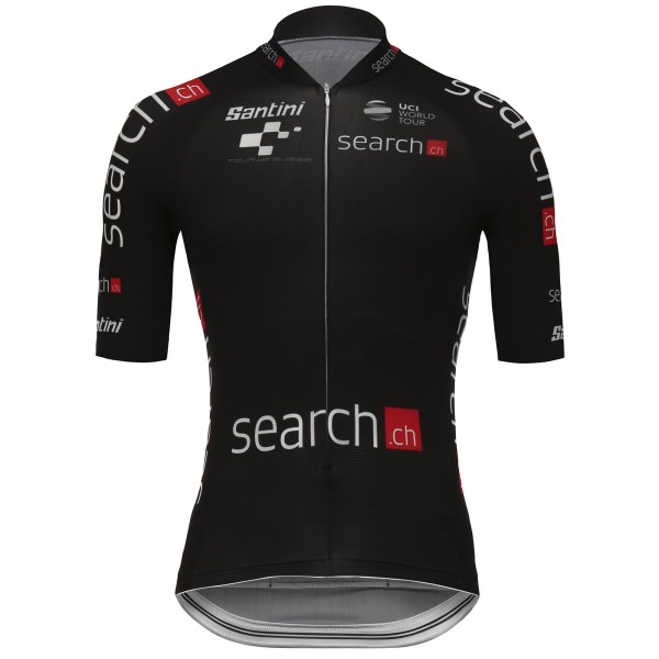 Tour De Suisse 2018 Zwart Wielershirt Korte Mouw