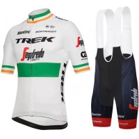 Trek-Segafredo Irish Champion 2018 Fietskleding Set Wielershirt Korte Mouw+Korte Fietsbroeken Bib Trek-Segafredo Irish Champion 2018 Fietskleding Set Wielershirt Korte Mouw+Korte Fietsbroeken Bib