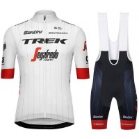 TREK-SEGAFREDO Tour De France 2018 Fietskleding Set Wielershirt Korte Mouw+Korte Fietsbroeken Bib TREK-SEGAFREDO Tour De France 2018 Fietskleding Set Wielershirt Korte Mouw+Korte Fietsbroeken Bib