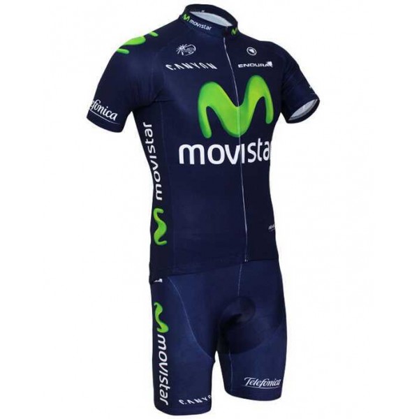 2015 Movistar Fiskleding Fisshirt Korte+Korte Fisbroeken