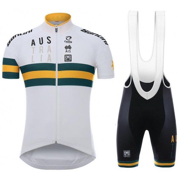 CYCLING AUSTRALIA 2017 Wielerkleding Set Wielershirt Korte+Korte Fietsbroeken Bib