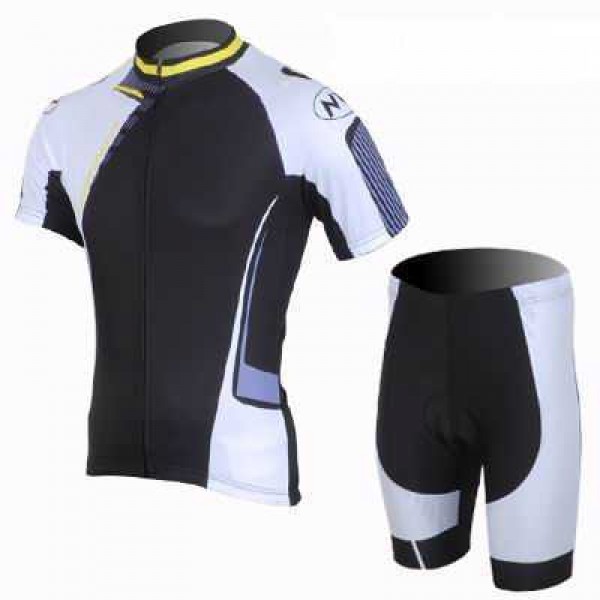 2013 Northwave Wielerkleding Set Wielershirts Korte Mouw+Fietsbroekje Zwart Wit