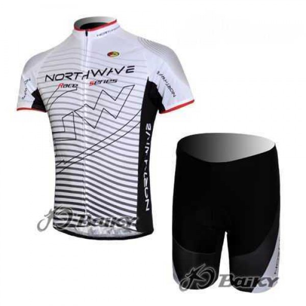 Northwave Pro Team Fietskleding Wielershirts Korte+Korte Fietsbroeken Wit