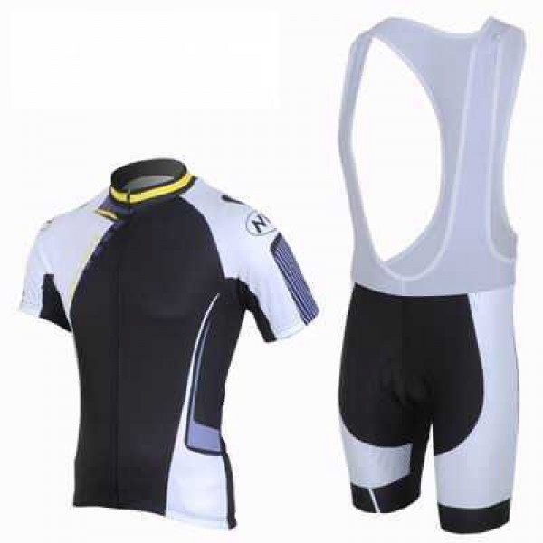 2013 Northwave Fietskleding Set Fietsshirt Met Korte Mouwen+Korte Koersbroek Zwart Wit