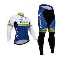 2015 ORICA GreenEDGE Fietskleding Wielershirt Lange Mouw+Lange Fietsbroeken 2015 ORICA GreenEDGE Fietskleding Wielershirt Lange Mouw+Lange Fietsbroeken
