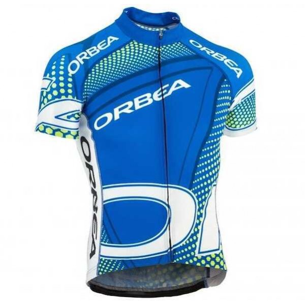 2015 Orbea Blauw Groen Wielershirt Met Korte Mouwen