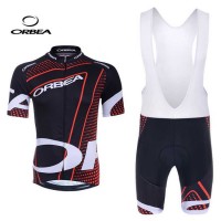 Orbea 2014 Fietskleding Set Fietsshirt Met Korte Mouwen+Korte Koersbroek Zwart Rood Orbea 2014 Fietskleding Set Fietsshirt Met Korte Mouwen+Korte Koersbroek Zwart Rood