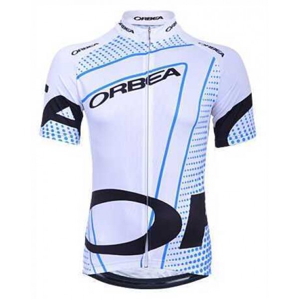 2015 Orbea Blauw Wit Wielershirt Met Korte Mouwen