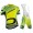 2015 Orbea Fluo Geel Blauw Fietskleding Set Fietsshirt Met Korte Mouwen+Korte Koersbroek
