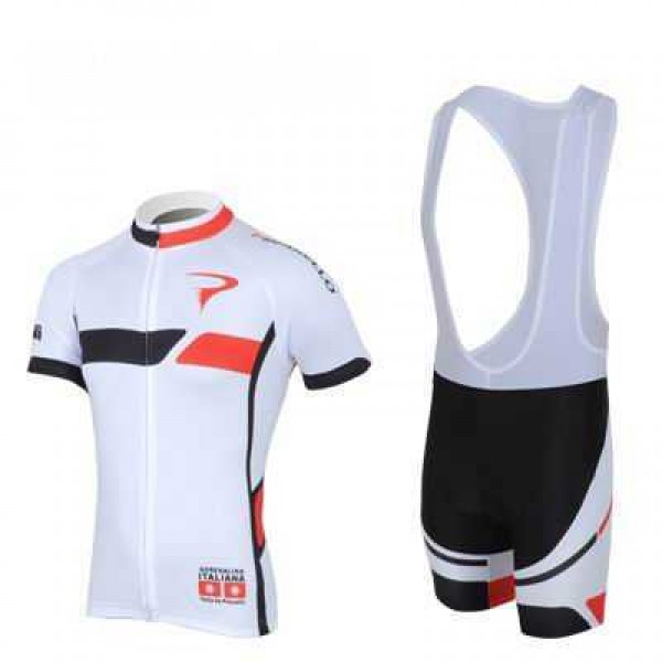 2013 Pinarello Fietskleding Set Fietsshirt Met Korte Mouwen+Korte Koersbroek Wit