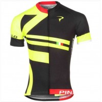 2016 Pinarello Wielershirt Korte Mouw Geel Zwart
