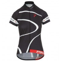 2016 Pinarello Wielershirt Korte Mouw Zwart Vrouw