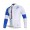 Pinarello Pro Team Wielershirts Lange Mouwen Wit Blauw