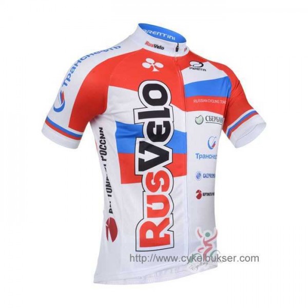 Teams RusVelo 2013 Wielershirt Met Korte Mouwen